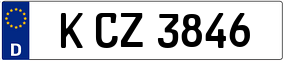 Trailer License Plate